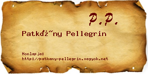 Patkány Pellegrin névjegykártya